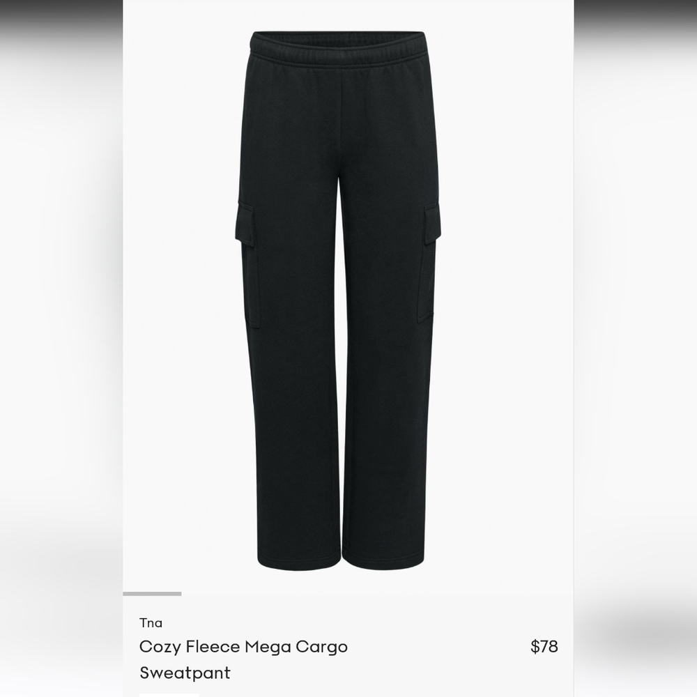TNA Cozy Fleece Cargo Sweatpants
